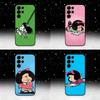 Cartoon M-Mafalda-ES Cute Phone Case For Samsung S25,S24 Ultra,S20,S30 plus,S22 plus,S23,S30 Ultra 5G Silicone Black Shell