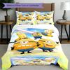3pcs Duvet Cover Set (1*Duvet Cover + 2*Pillowcase, Without Core), Minions Print Bedding Set, Bedroom Decor, All‑Season, Birthday Gift