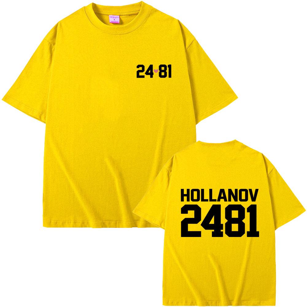 Heated Rivalry Shane Hollander Ilya Rozanov Hollanov 2481 Graphic Tshirt Men Women Clothing Casual Tshirt Male Vintage Tees