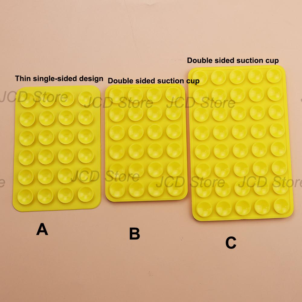 Single-sided Double Side Silicone Suction Pad Mobile Phone Fixture Suction Cup Backed Adhesive Silicone Rubber Sucker Pad Fixed 7