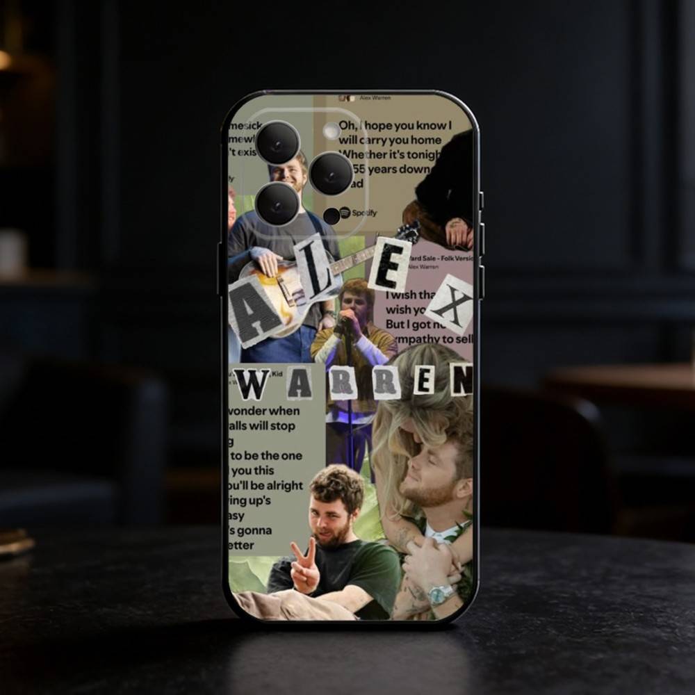 A-Alex W-Warren Singer FUNNY Magnetic Phone Case For iPhone 17,16,15,14,13,12,11 Plus,Pro Max,SE4Soft Silicone Black Cover