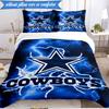 Dallas Cowboys  3pcs Bedding,Including 1pc Duvet Cover And 2pcs Pillowcases Perfect for Christmas,Ideal for Bedroom, Dormitory