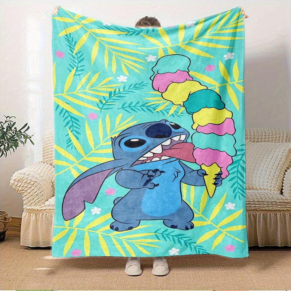 1pc Velvet Stitch Ice Cream Bedding Throw Blanket Sofa Cover Gift Home Decoration Cute Cartoon Character Summer Beach Towel