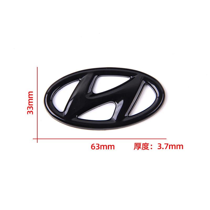 ABS Car Steering Wheel Emblem Sticker Accessories For Hyundai Genesis N-LINE I10 I20 I30 I40 IX20 IX35 Kona Getz Veloster Tucson mn1