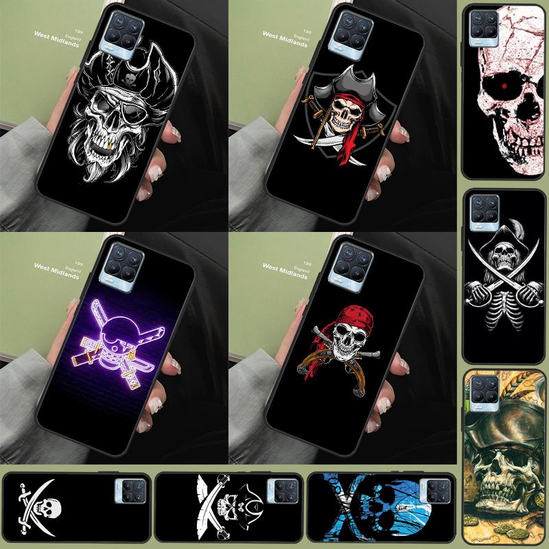 Pirate Skull For Realme 11 10 12 13 14 Pro Plus GT 5 6 6T GT7 Pro C67 C61 C53 C51 C21Y C25S C55 C75 Case
