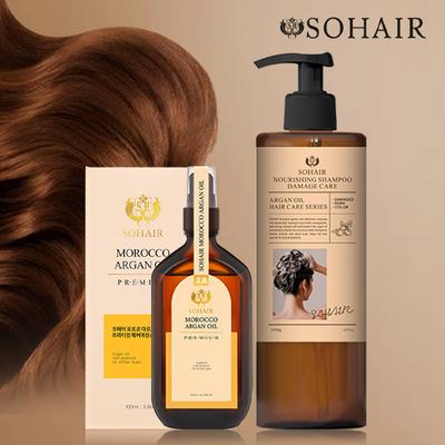 Питательный шампунь SOHAIR (1000ml) + Премиальная эссенция для волос (100мл)