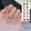 10Pcs Cherry Beauty Nail Art Rhinestones Sparkling Ins Style Three-dimensional Alloy Decorations for Nails Jewelry