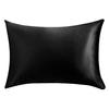 Pillowcase Pillow Cushion Cover with Zipper Solid Color Friendly To Skin Wear Resistant Washable Easy-care Faux Silk Cushion Case Pillowslip