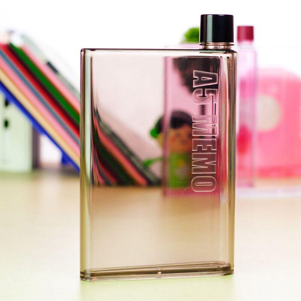 Художественный пластиковый креативный прозрачный A5/A6 плоская бутылка для напитков Бутылка для воды Чайник для напитков Посуда для напитков