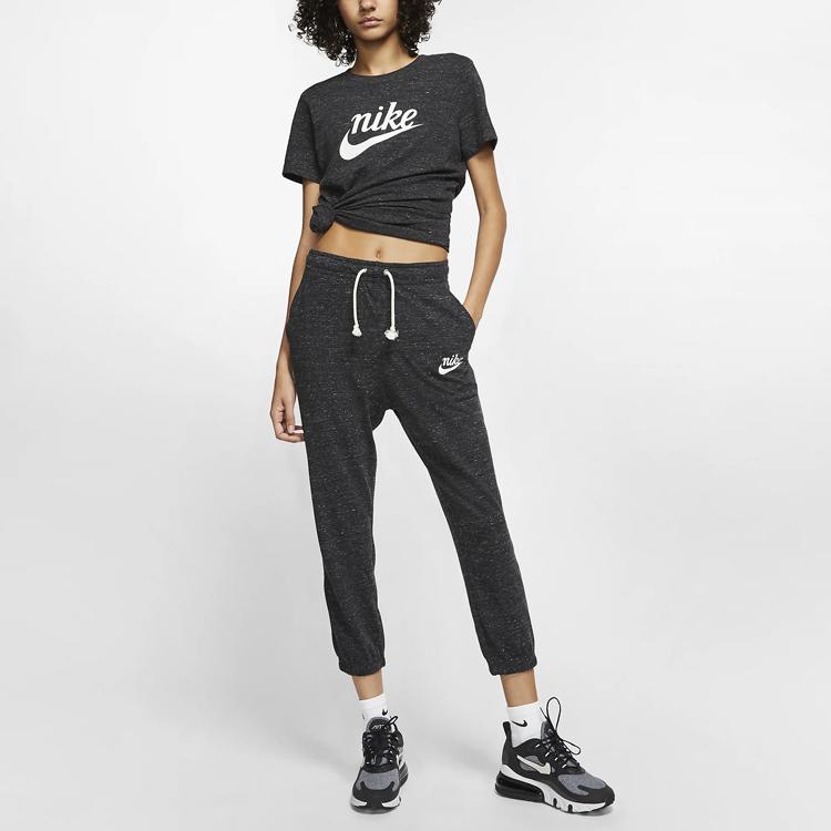 Nike As W Nsw Gym Vntg Capri повседневные тренировочные беговые брюки женские брюки черные CJ1825-010