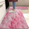 1 шт. анти-усталостные кухонные коврики, розовый принт, водонепроницаемый нескользящий толстый мягкий кухонный коврик, прочный, удобный стоячий коврик для кухни