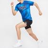 Nike Мужская футболка для бега смешанного эстафетного типа Dri-FIT, прозрачная синяя CW0938-406