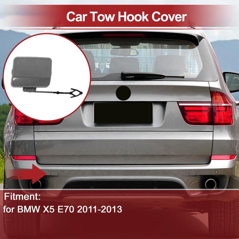 Накладка на буксировочный крюк автомобиля X Autohaux для BMW X5 E70 2011-2013 Крюк №51127271815 Серый