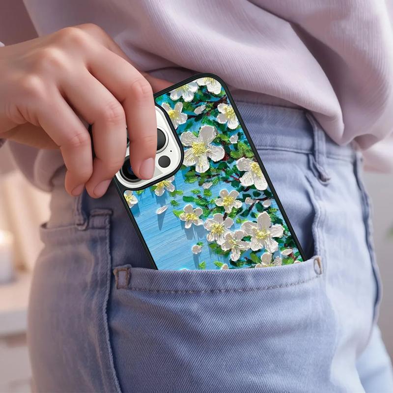 Ретро чехол для телефона с масляной живописью для iPhone 17 Air 15 16e 14 13 Pro Max Coque 12 11 Pro Max PLUS