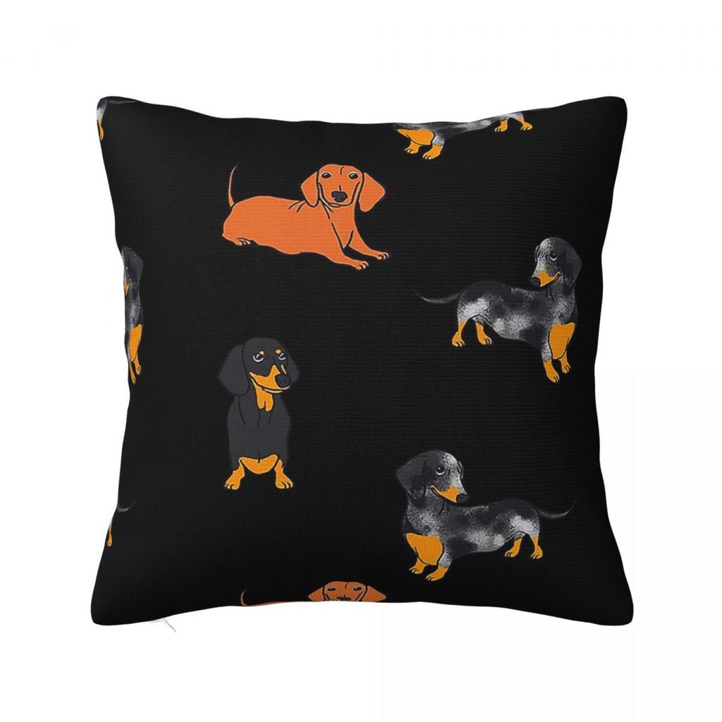 Cute White German Badger Dog Dachshund Pillowcase Cushion Cover Decoration Gift for Animal Dogs Lover Pillow Case Cover Sofa