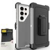 3 в 1 прочный прочный противоударный чехол Otter Armor Box для Samsung Galaxy S25 Ultra S24 S23 S22 S21 S20 Plus Note20 с зажимом для ремня