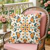 Boho Floral Pattern Cushion Cover Soft Plush Throw Pillow Cover DoubleSided Decorative Cushion Case Sofa Bedroom Home Decor