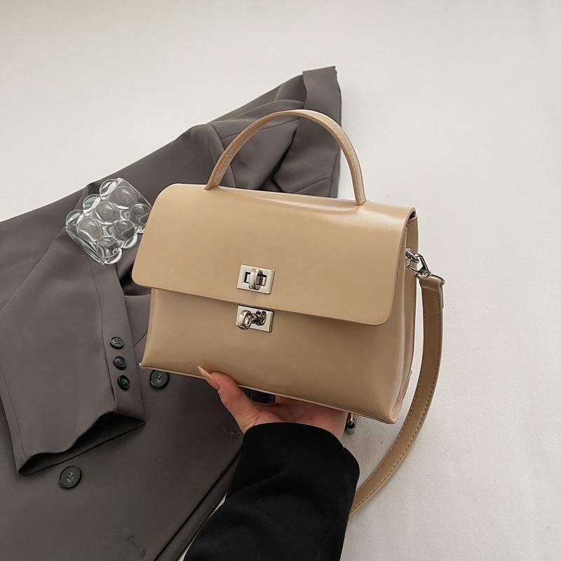 Сумка-тоут премиум-текстуры в стиле ретро, женская, новая коллекция 2025, маленькая квадратная сумка-мессенджер, популярная универсальная текстурная сумка на плечо