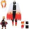 Anime Demon Slayers Kimetsu No Yaiba Rengoku Kyoujurou Cosplay Costume Kimono Uniform Halloween Carnival Christmas Party Clothes