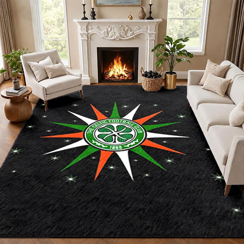 Celtic Football Club Carpet Door Mat for Living Room or Bedroom Protective Mat Under Chair Office Decoration Christmas Gift Birthday Present