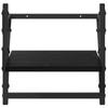 Wall Shelf Set 6 pcs Black Oak Effect 100 x 25 x 30 cm