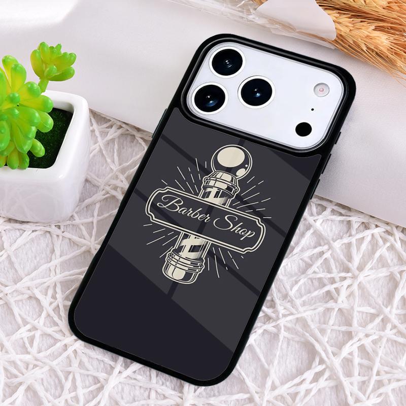 Смешной Винтажный Классический Чехол для Телефона iPhone 17 Air 16 15 11 12 14 13 Pro Max с Дизайном Парикмахера Ретро Ударопрочный Чехол
