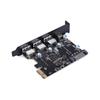 4-портовая PCI-E на 1x Type-C 3x Type-A USB3.0 4-портовая PCI-Express гостевая карта с внутренним 19-контактным разъемом