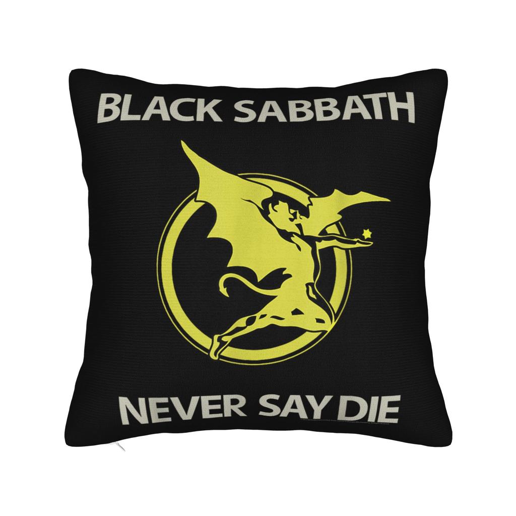 Black Sabbath Never Say Die Наволочка с рисунком дьявола Графическая наволочка Ретро Модные наволочки для стула Дивана Домашний декор