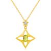 S925 sterling silver niche star pendant, inlaid with natural crystal stone necklace for women, brushed design, collarbone chain cross-border