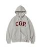 Толстовка с капюшоном на молнии Cgp Cgp с логотипом-аркой_Овсяный