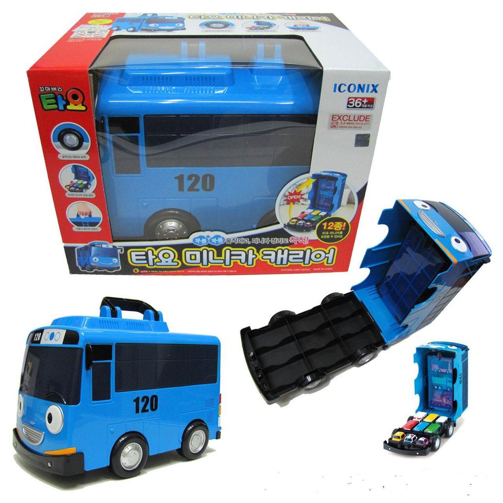 The Little Bus TAYO Mini Car Carrier Storage Toy for 2" Mini Tayo No Cars Inside