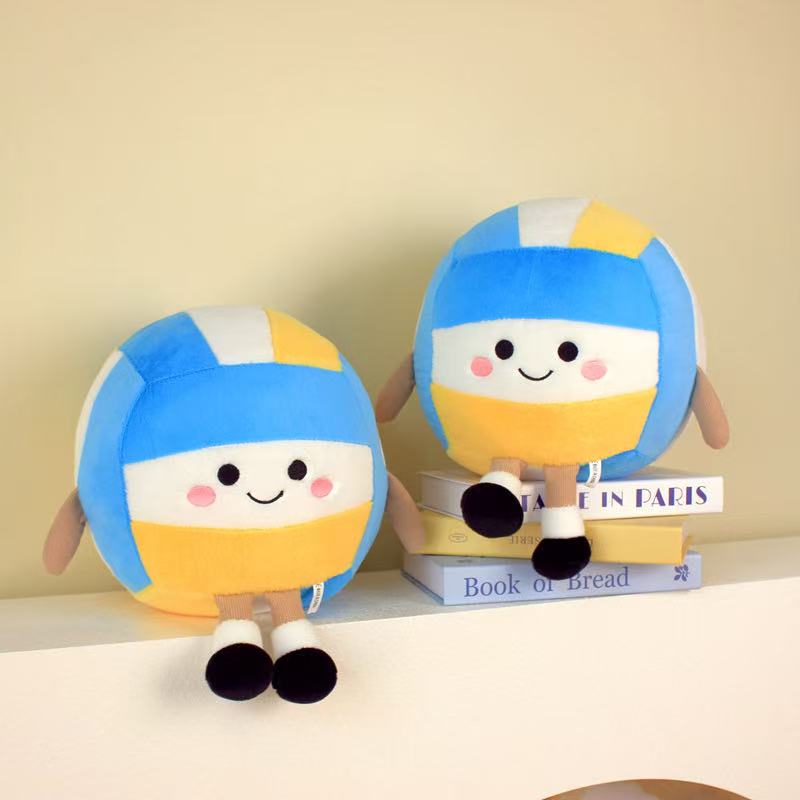 28cm Simulation New Volleyball Doll Pillow Filled with Plush Toys, Cartoon Anime Cute Children's Birthday Gifts, Fun Dolls