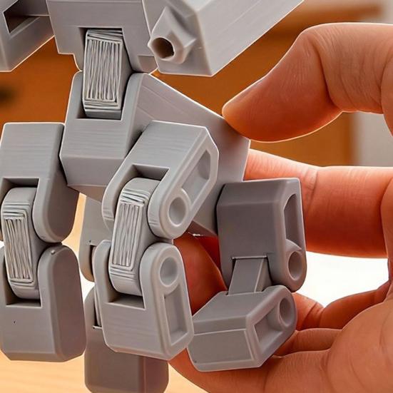 Трансформирующийся робот-игрушка, напечатанный на 3D-принтере, многосуставной подвижный робот, антистресс-игрушка