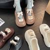Fan Jieya Cartoon Bag Head Cool Slippers Women's Wear 2025 Summer Cheese Crackers Mary Jane Hole Catfish Shoes