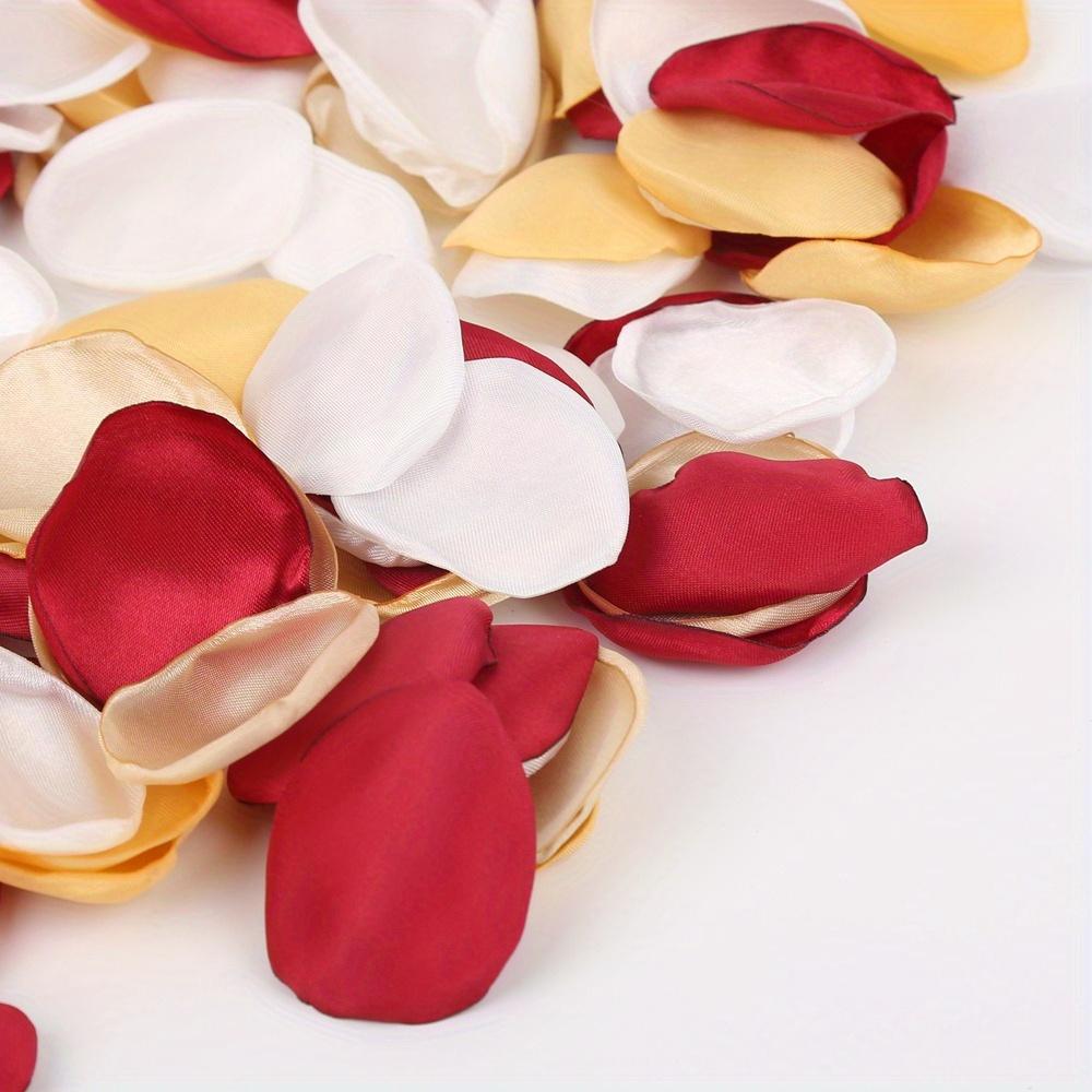 200 шт. Лепестки цветов смешанных цветов Искусственные лепестки роз для свадебной дорожки, центральные элементы для обеденного стола, конфетти для вечеринки, украшение для романтического вечера, девичника