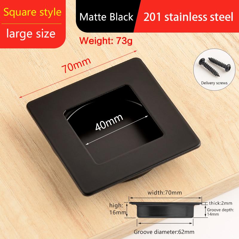 Невидимые Врезные Мебельные Ручки скрытые ручки для шкафа с раздвижными дверями ручки для ящиков скрытая ручка нержавеющая сталь