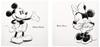 Lib Disney Poster Mickey Mouse & Minnie Mouse 30cm X Set, Made In Japan