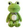 50-80 см Милая плюшевая игрушка Лягушка с большими глазами Каваи Бант Животное Зеленая тряпичная кукла для детского дня рождения Рождественский подарок