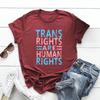 Trans Right Are HuUnisex Rights Shirt LGBTQ Tee Unisex Women Short Sleeve Tshirts Vintage Unisex Streetwear Tshirt Pride Month TShirt