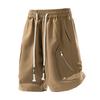 Korean Style Cargo Shorts For Men Summer Breathable Fabric With Drawstring Waist Casual Summer Wear