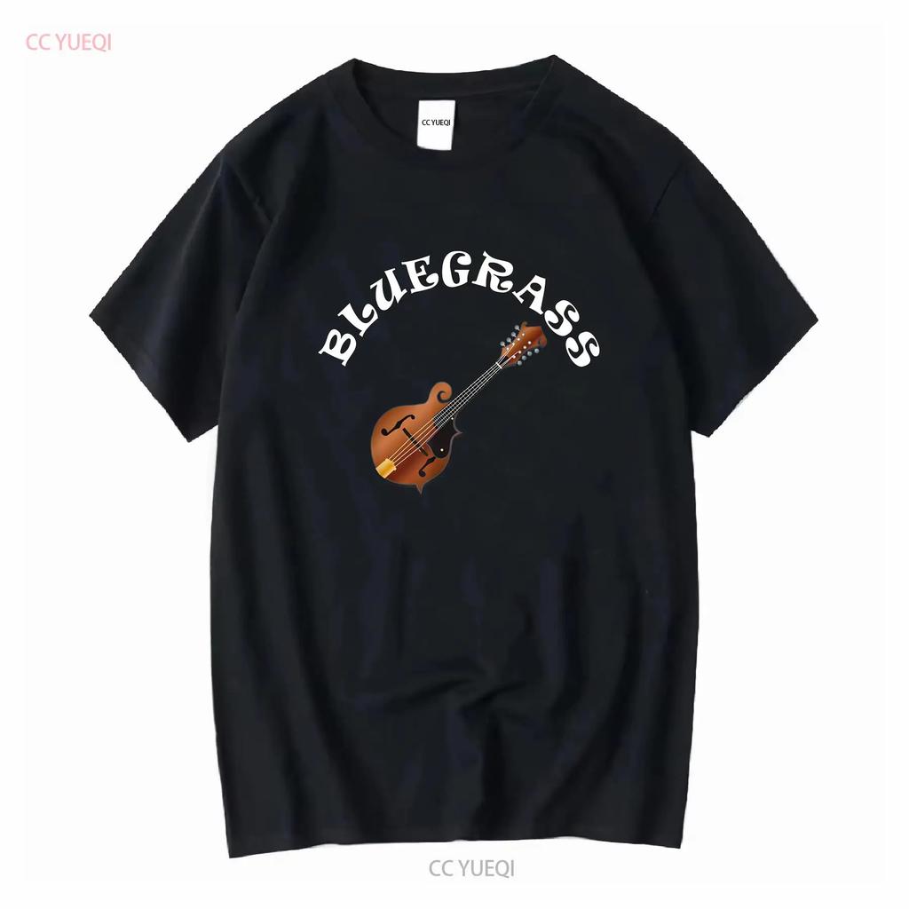 Футболка с принтом Bluegrass Mandolin с длинным или коротким рукавом винтажная стирка вытяжка мужская модный топ для повседневной носки графический