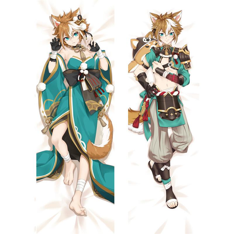 Genshin Impact Gorou Косплей обнимающее тело наволочка дакимакура чехол костюм Гору отаку наволочка наволочка