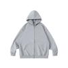 RUIIENRS x Ropucha 2026 Spring Autumn Solid Color Hooded Zip Up Sweatshirt for Men 