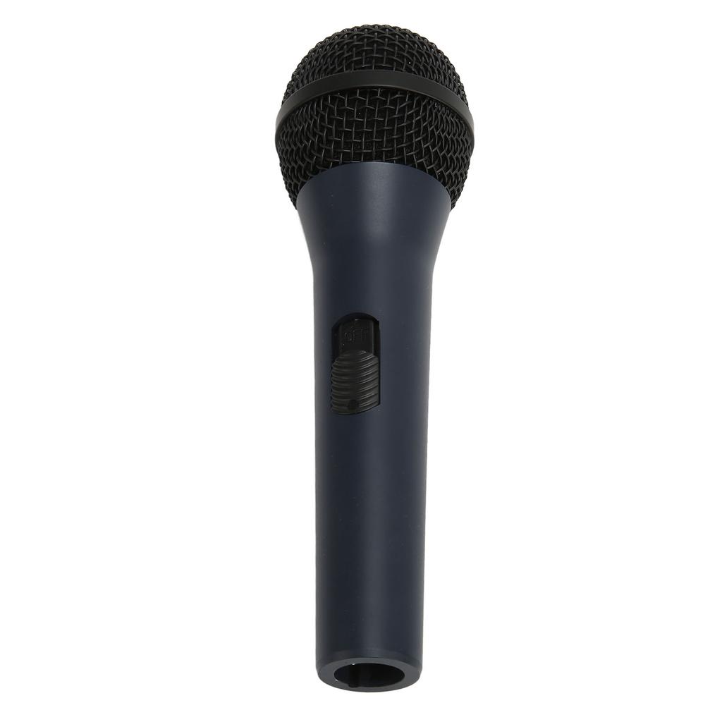 Wired Handheld Microphone Noise Reduction Dynamic 6.35mm Plug Metal Karaoke Mic for Speaker Amplifier