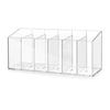 Прозрачный 6-секционный кухонный контейнер для хранения со съемными разделителями, настраиваемое пространство для организации столешницы