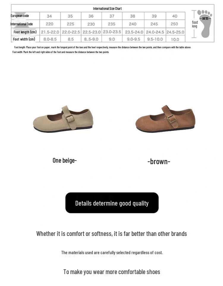 2025 Новые женские мокасины в французском стиле мори с круглым носком - Ретро, Универсальные, Мягкая подошва, Нескользящие модные балетки