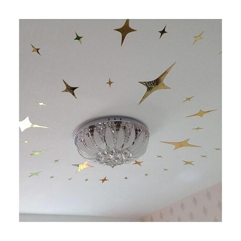 1 шт. 3D наклейка на стену акриловая в форме звезды зеркальный эффект популярный домашний декор наклейки наклейки домашнее украшение