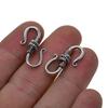 30 шт тибетское серебро S-образная застежка-крючок ожерелье ювелирная фурнитура 25x15x6 мм