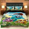 Smeshariki Bedding Quilt Set Quilt Cover Pillowcase Home Decoration Birthday Gift (1 * duvet cover + 2 * pillowcase, without core)