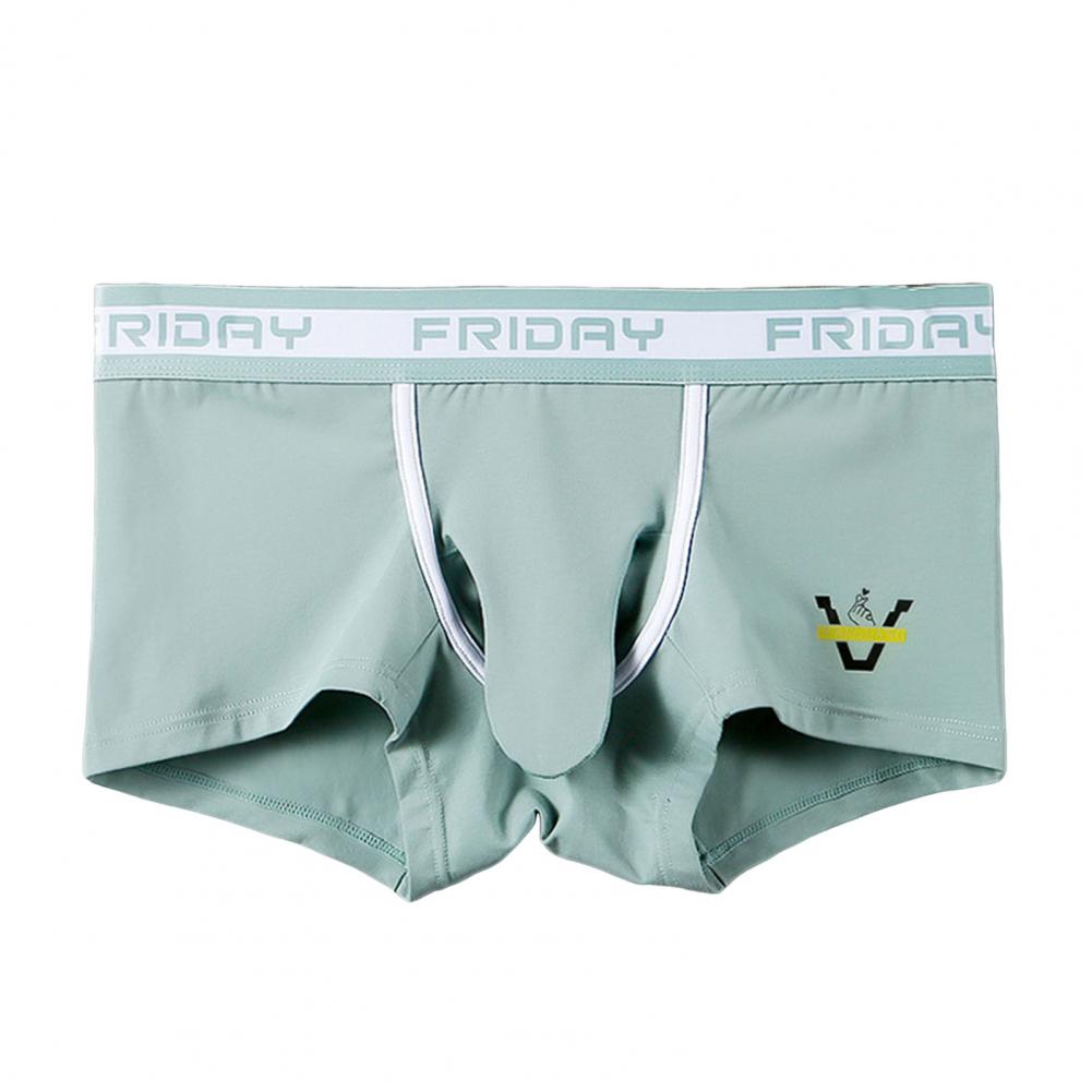 Мужское нижнее белье-боксеры с буквенным принтом, слоновий нос, дизайнерские шорты, трусы со средней посадкой, дышащие дышащие трусы с высокой эластичностью